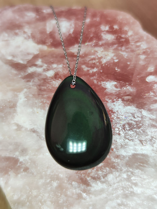 Pendentif Obsidienne Oeil Céleste