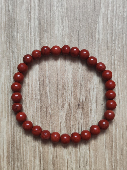 Jaspe rouge 6 mm