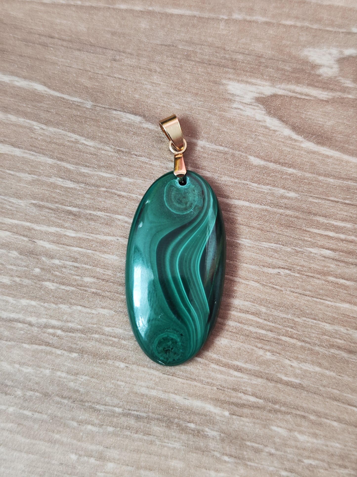 Pendentif en Malachite