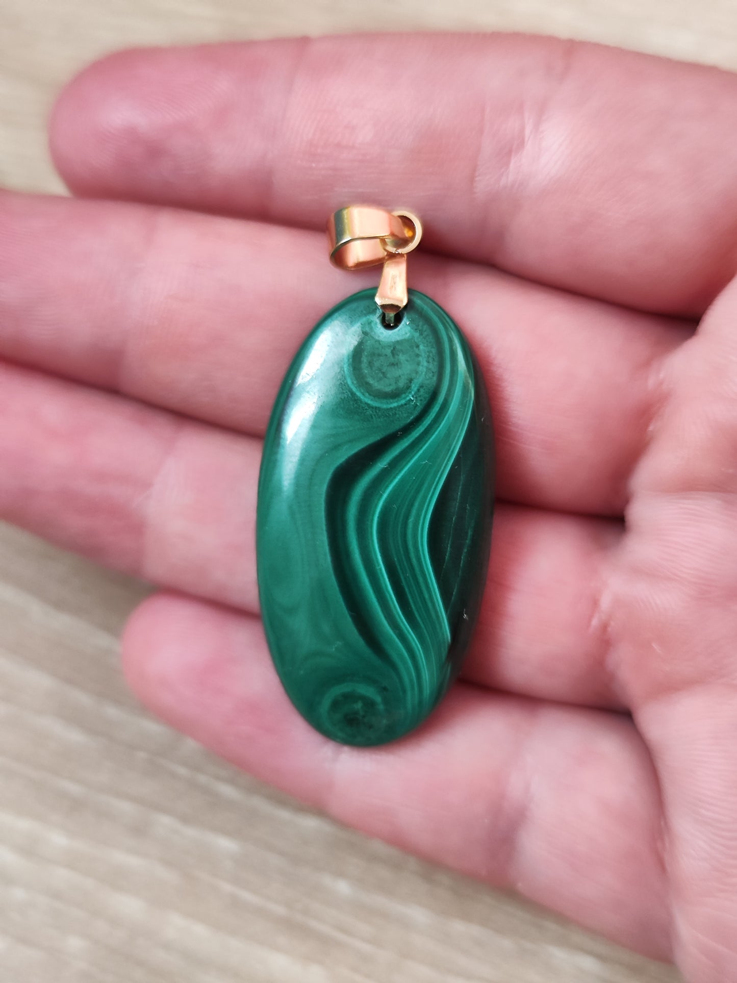 Pendentif en Malachite