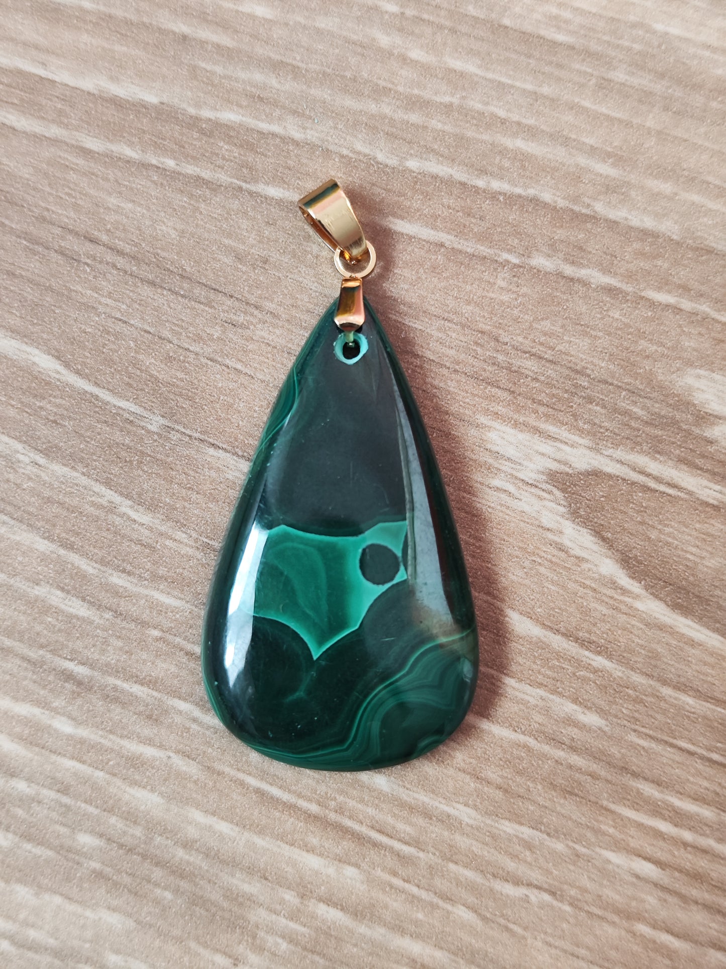 Pendentif en Malachite