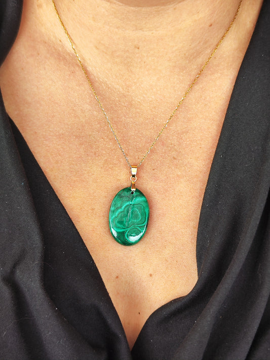 Pendentif en Malachite