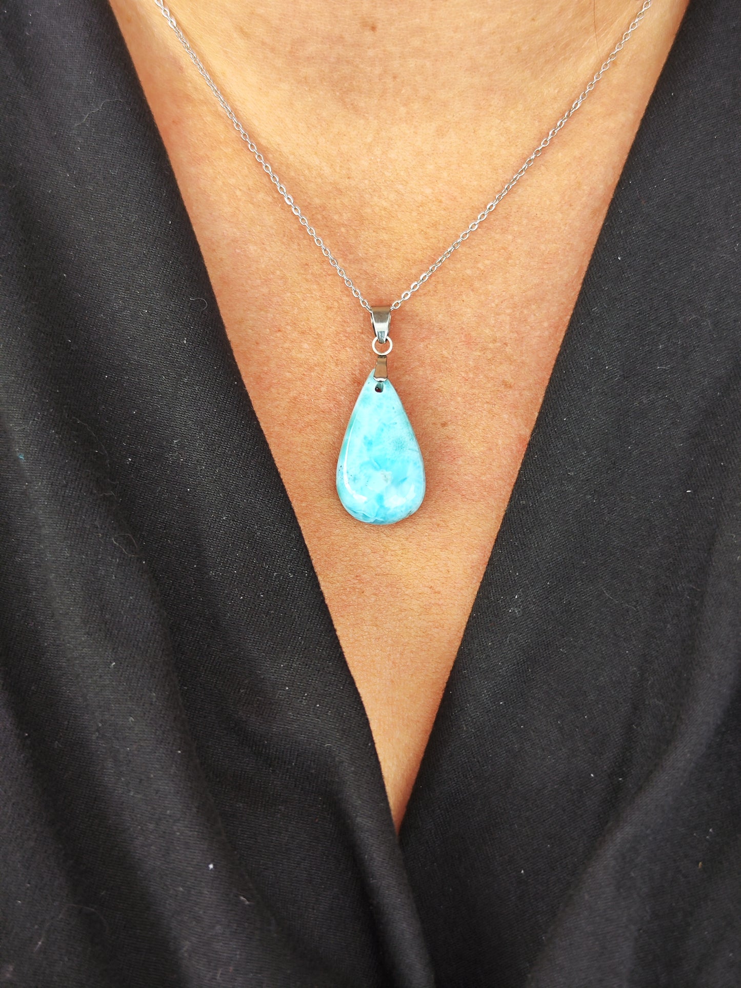 Pendentif en Larimar